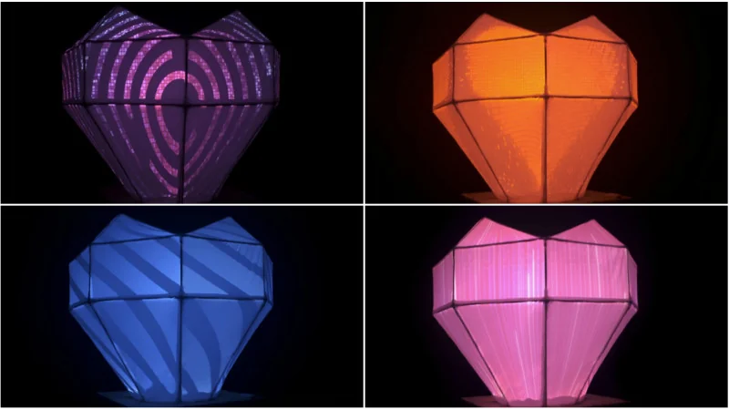 Surprising at Heart — 360° heart-shaped video-mapping installation by Gamify Growth