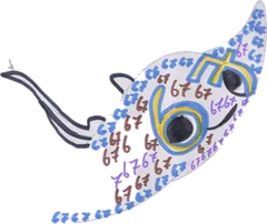 Child's drawing of a sea creature — RADAR Kids lagoon