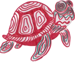 Child's drawing of a sea creature — RADAR Kids lagoon