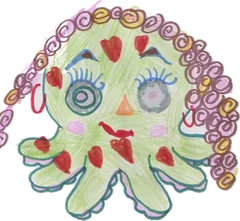 Child's drawing of a sea creature — RADAR Kids lagoon