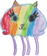 Child's drawing of a sea creature — RADAR Kids lagoon