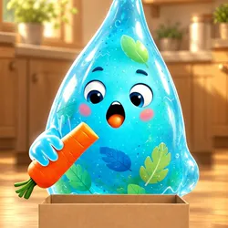 Curgătorul — Foodie Monsters character, RADAR Kids 2026 (eating)